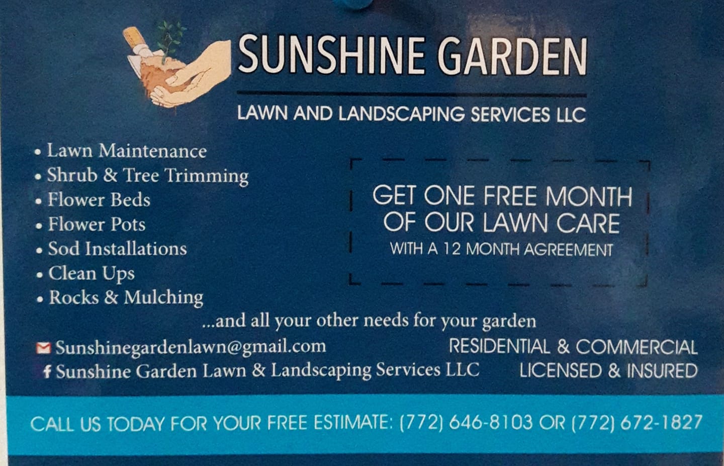 Sunshine Garden Lawn & Landscaping Services LLC