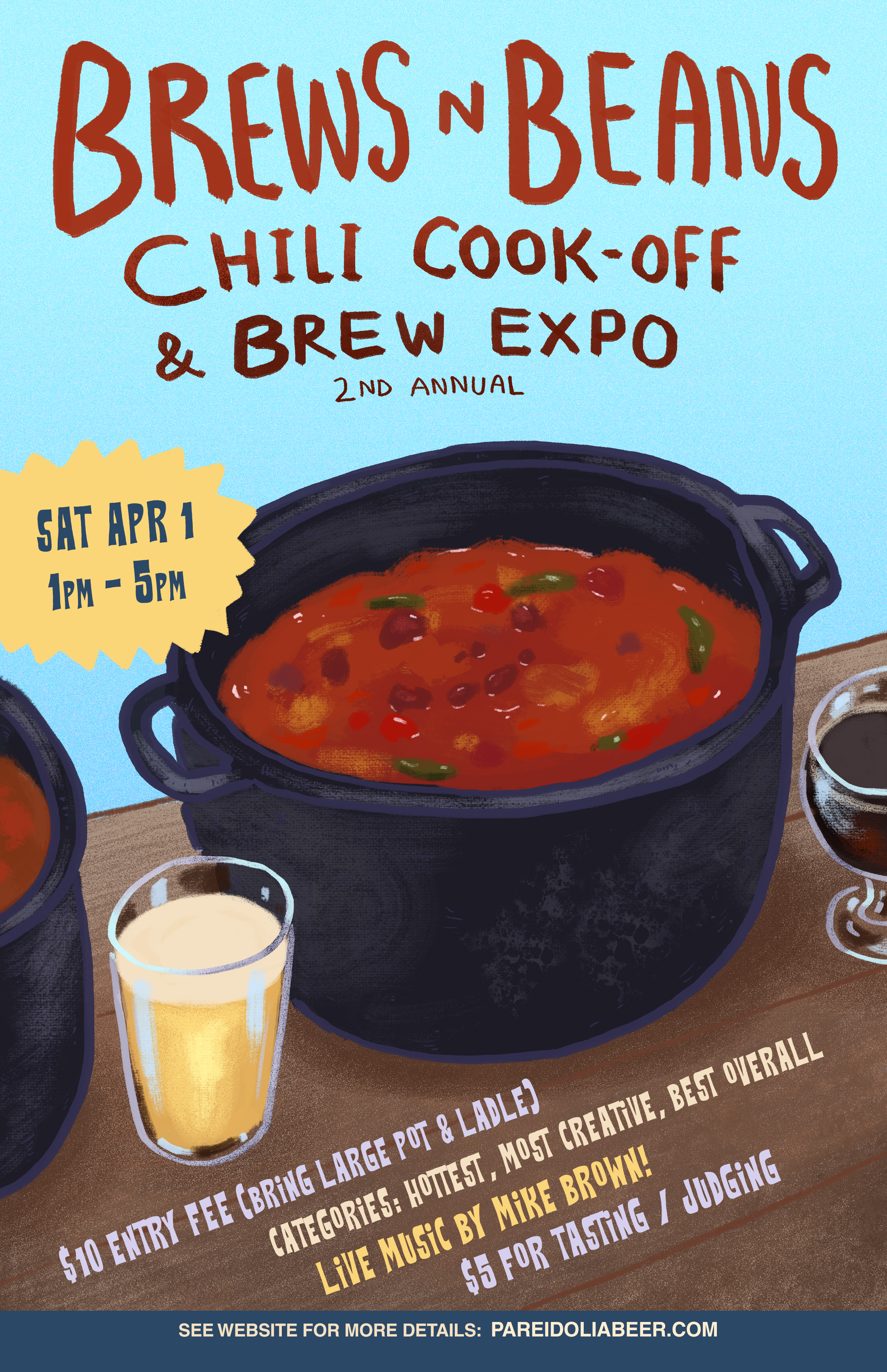 2nd Annual Brews and Beans  Chili Cookoff & Brewing Demo