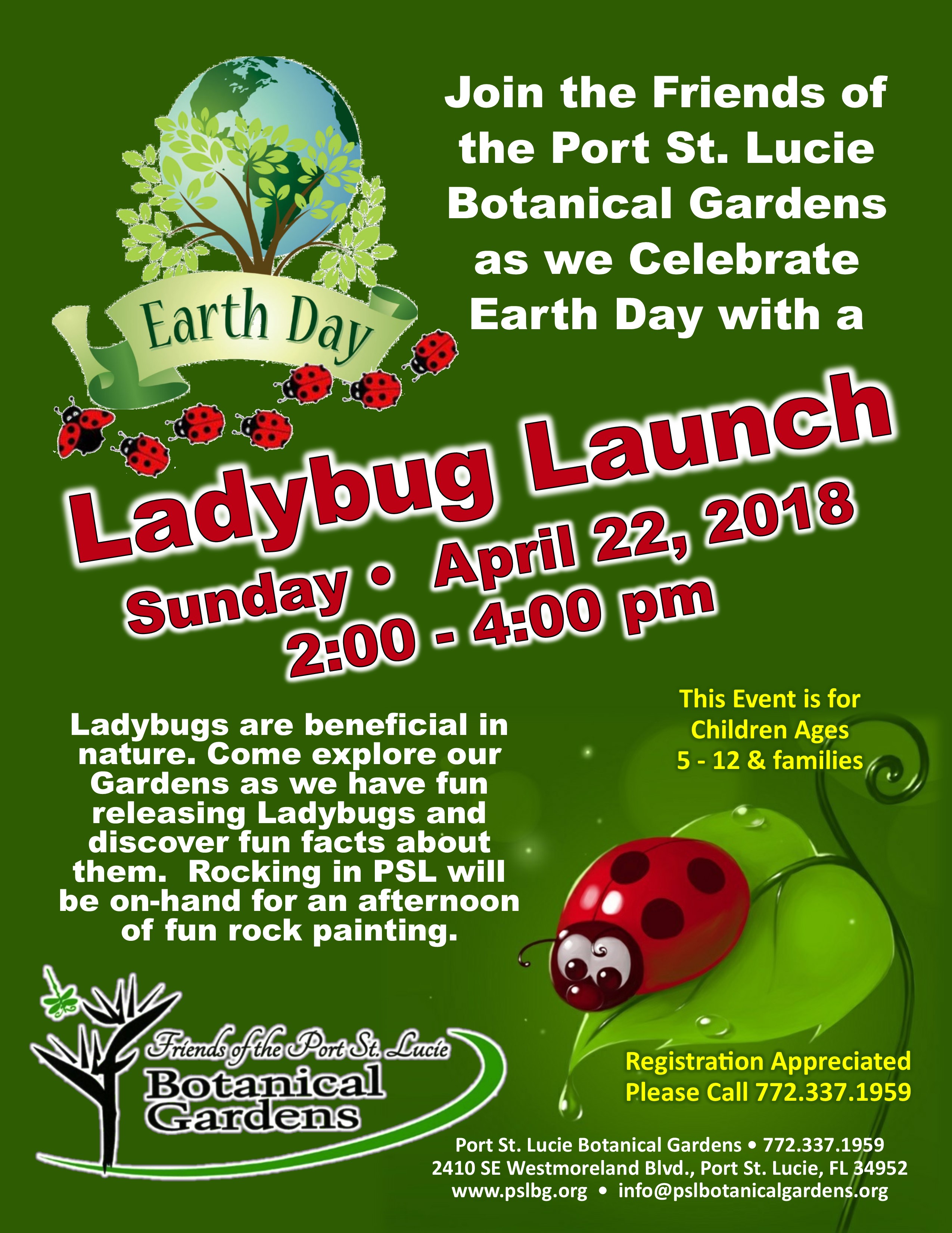 Earth Day Ladybug Launch