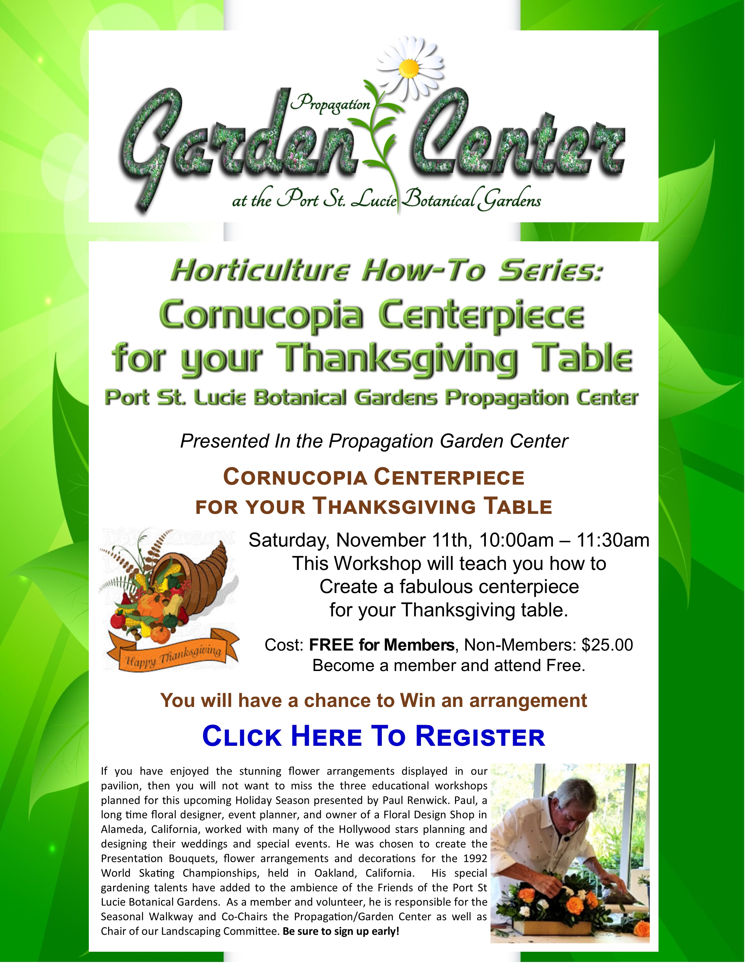 How-to Make a Cornucopia Centerpiece for your Thanksgiving Table 