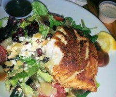 Crusted Grouper salad plate