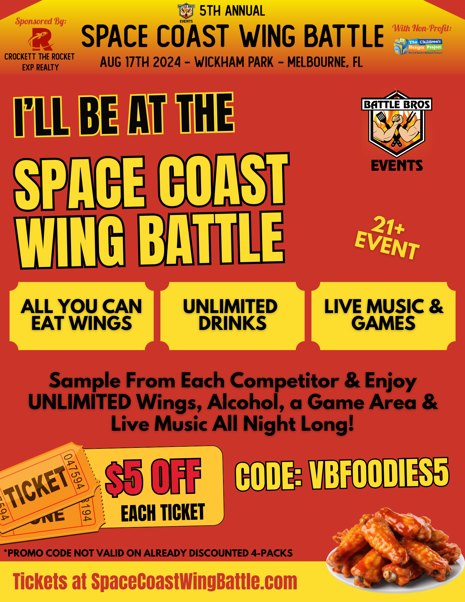 Featured image for “5th Annual Space Coast Wing Battle”