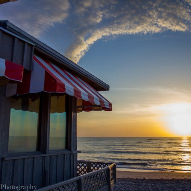 Ocean Grill In The Early Morning.