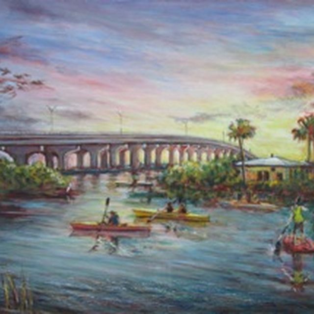 Barber Bridge And Kayaks