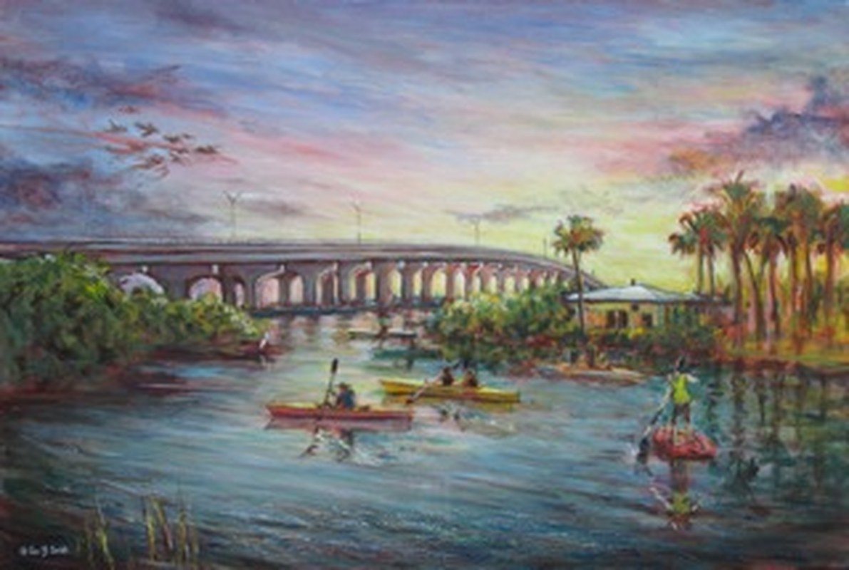 Barber Bridge And Kayaks