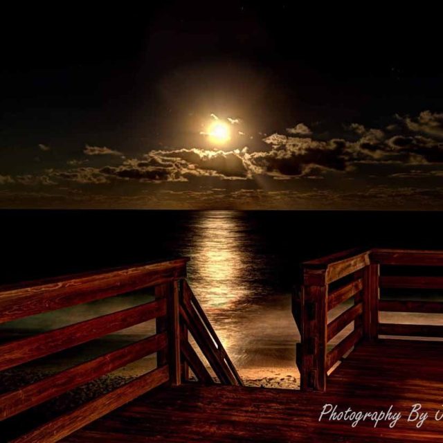 Moonrise Ocean Grill Stairs.