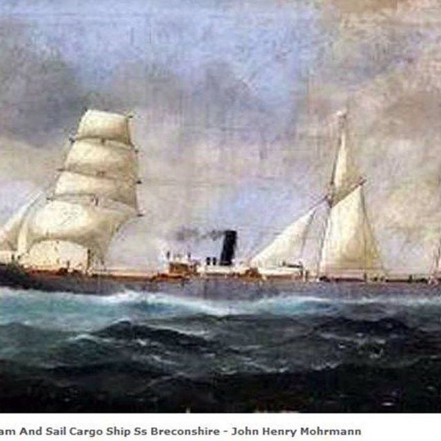 S.S. Breconshire Ship " The Boiler Wreck "she Ran Aground April 30, 1894