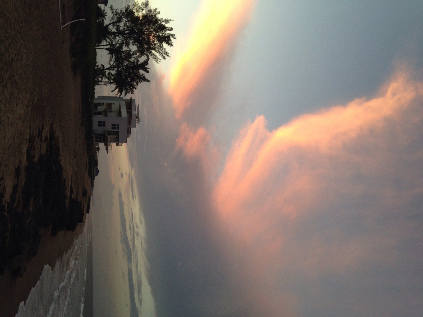 Sunset Over Beach House