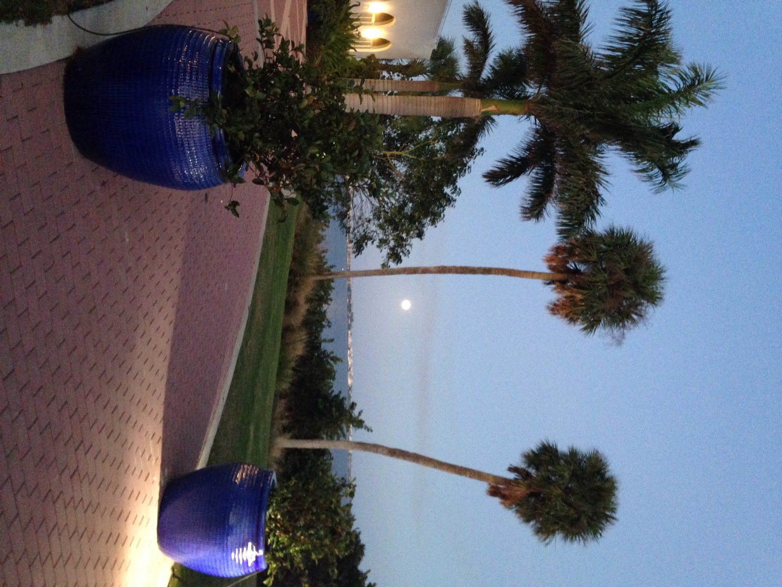 Full Moon Over Mansion At Indian Riverside Park