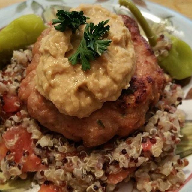 Quinoa And Chicken Burger Hummis Salad