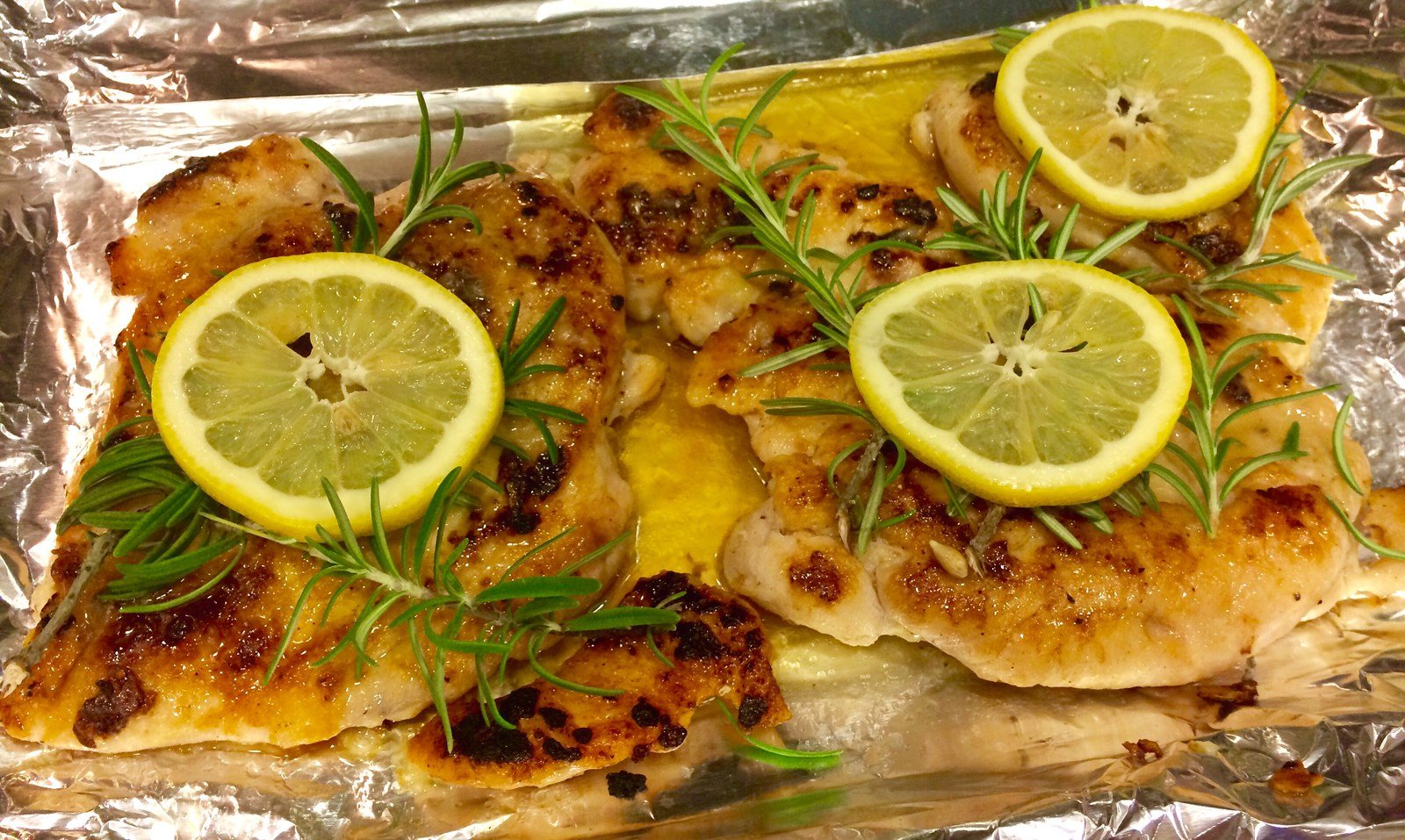 Lemon Rosemary Pounded Chicken