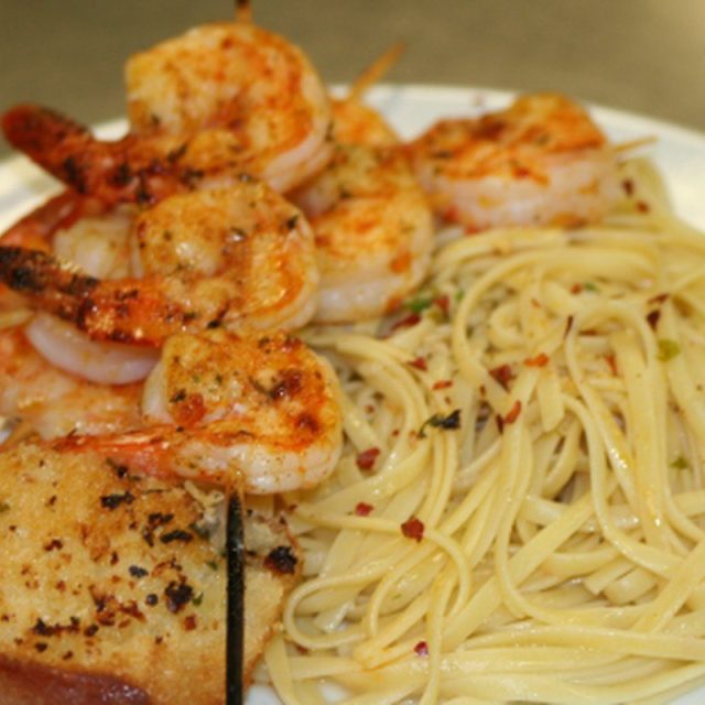 Garlic Shrimp Dinner
