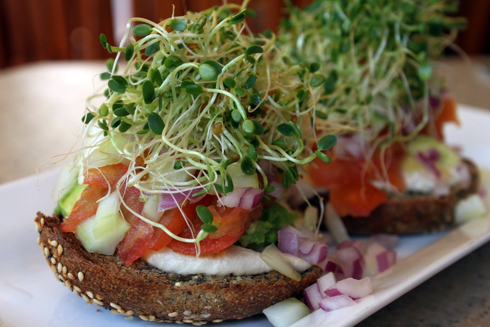Bagel With "the Works"