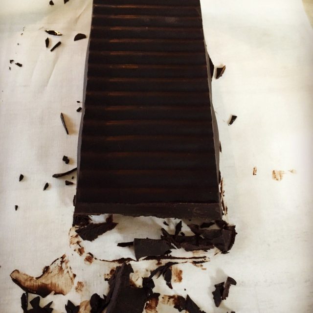 Dark Chocolate Homemade From Cacao Butter, Cacao Powder, Coconut Sugar, Vanilla 