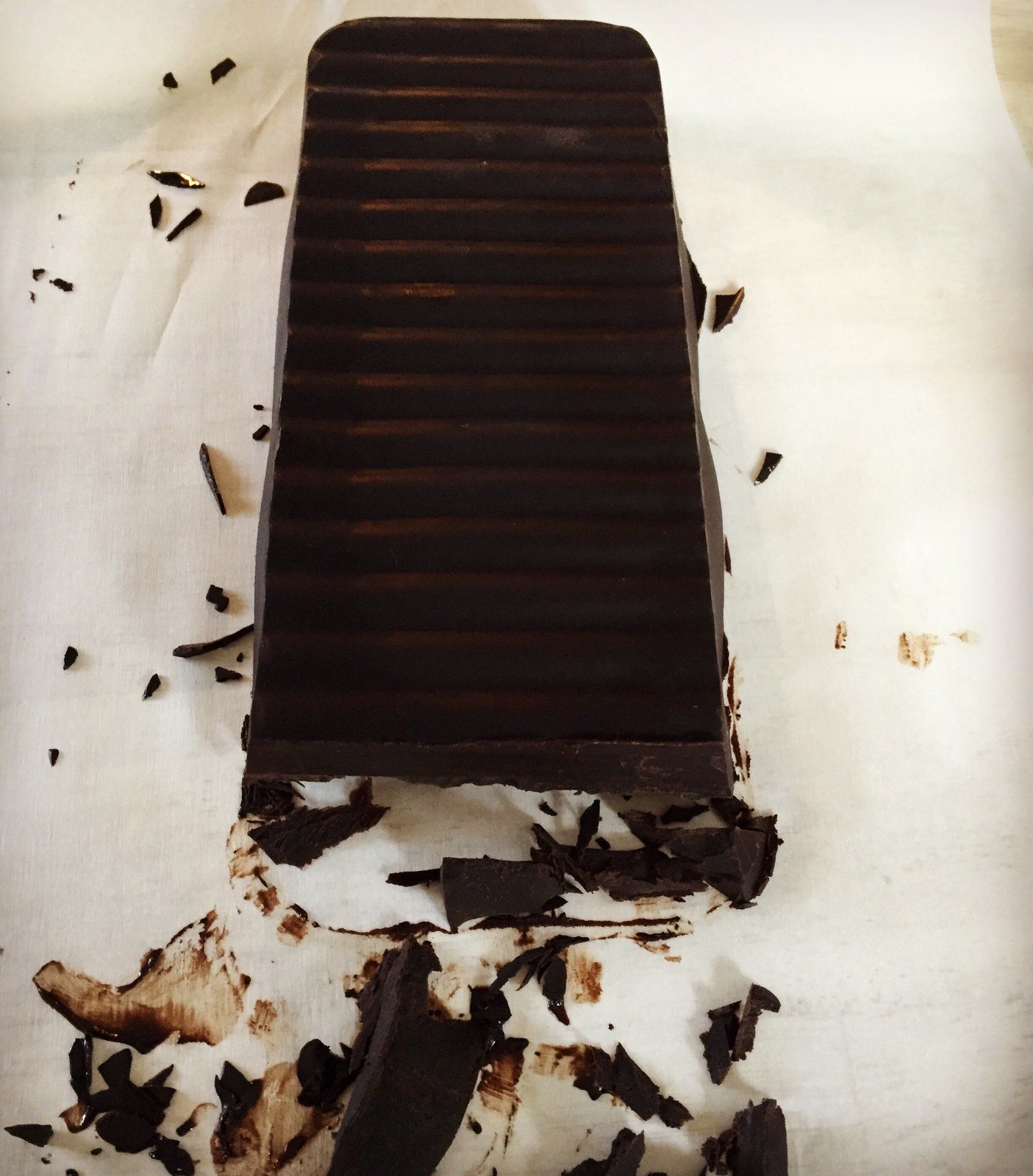Dark Chocolate Homemade From Cacao Butter, Cacao Powder, Coconut Sugar, Vanilla 