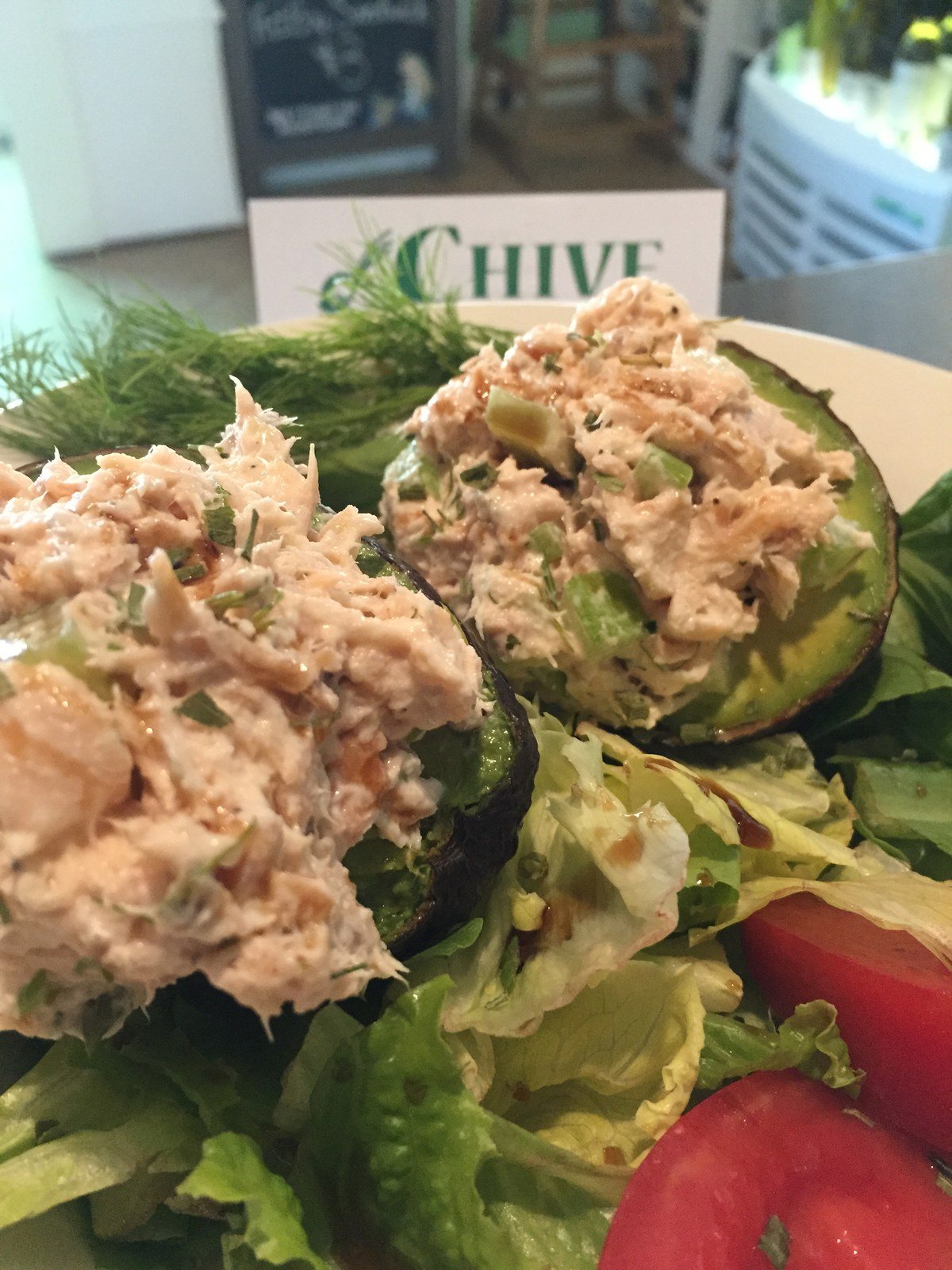 Salmon Stuffed Avocado