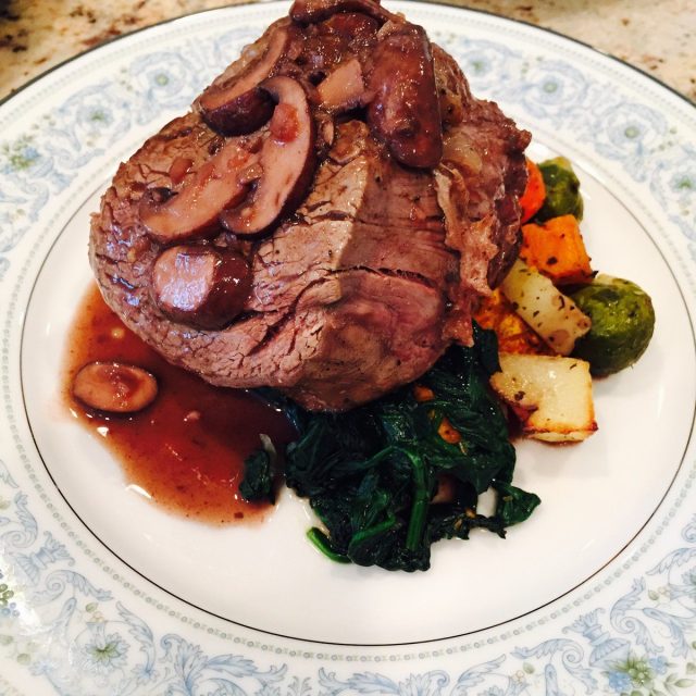 Fliet Mignon With A Red Wine Reduction Sauce