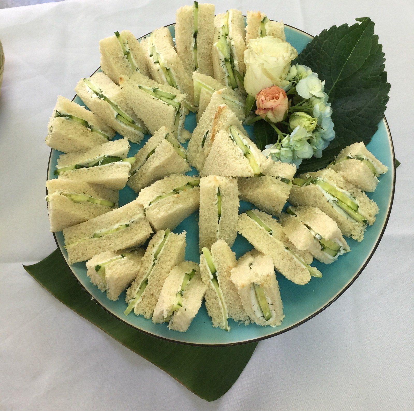 Cucumber And Dill Cream Cheese Sandwiches