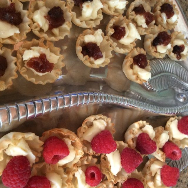 Goat Cheese With Fig And Rasberries