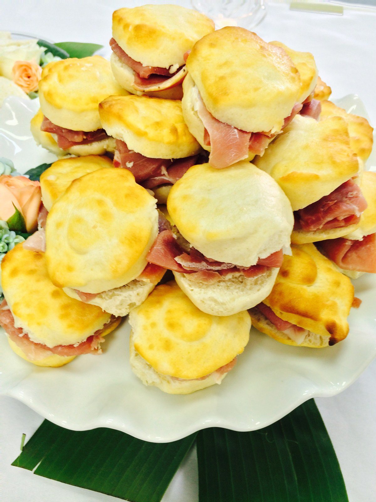 Ham Biscuits With Honey Butter