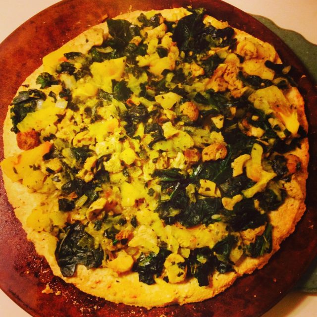 Cauliflower Crust Everything Pizza!