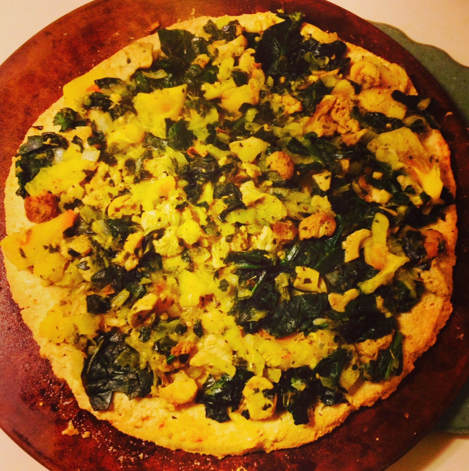 Cauliflower Crust Everything Pizza!