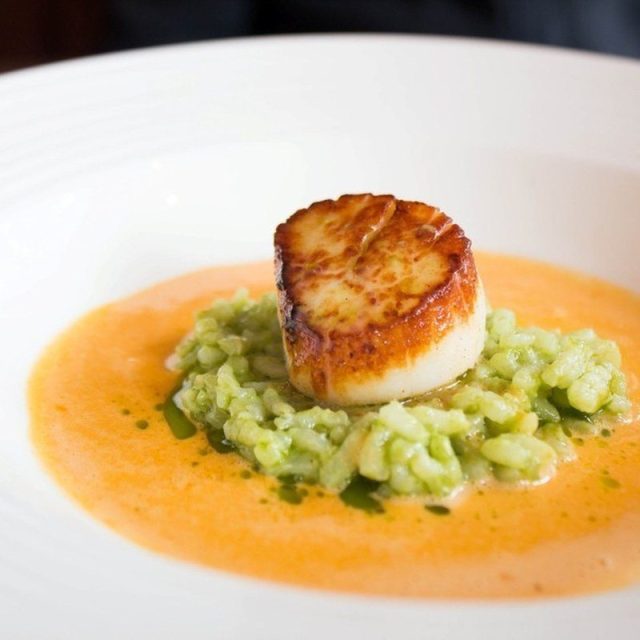 Sweet Bay Scallops And Crispy Parsnips