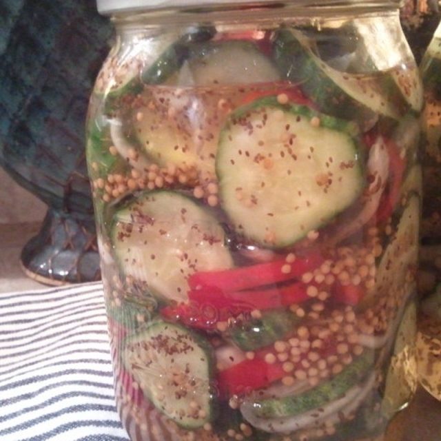 Spicey Bread And Butter Pickles