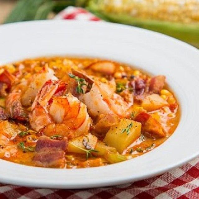 Caribbean Seafood Chowder With Sweet Potato & Lime