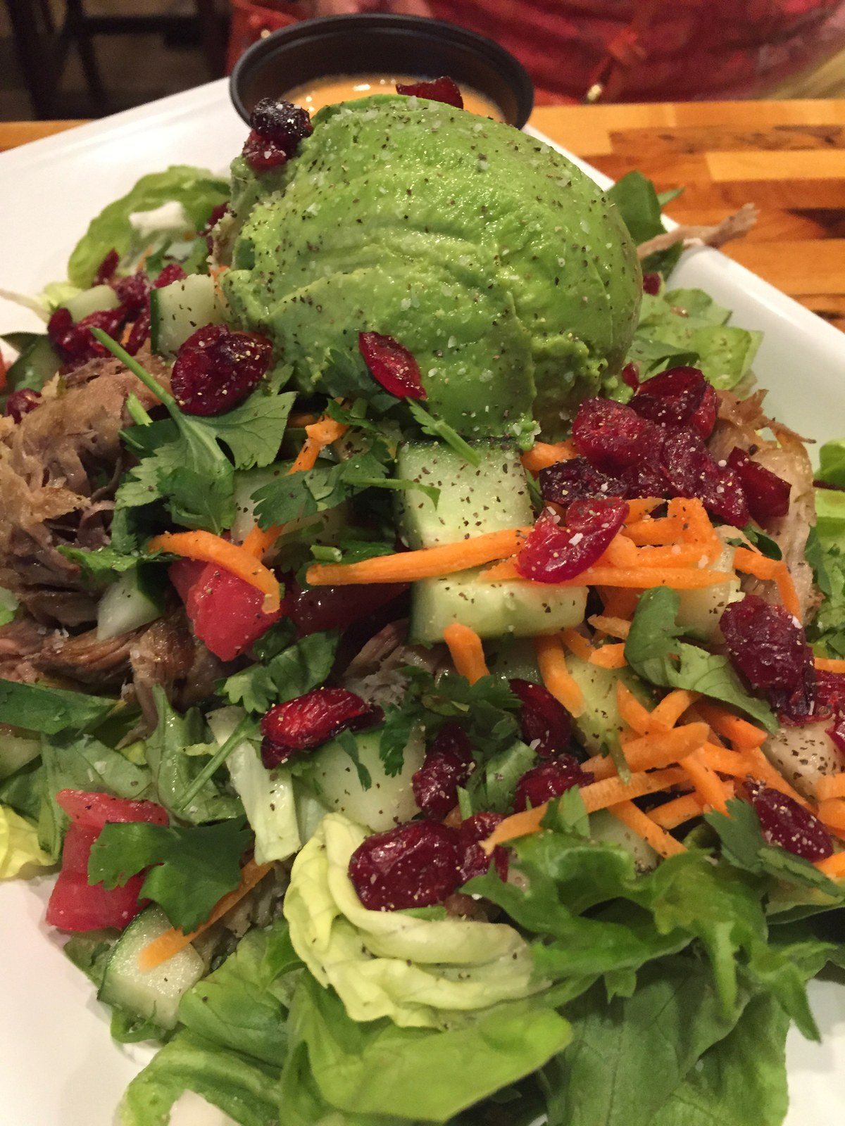 Pulled Pork & Avocado Salad
