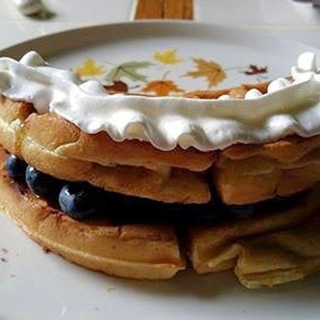 Cookie's Fluffy Homemade Blueberry Waffles, MMMMM