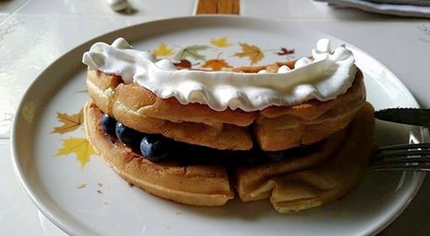 Cookie's Fluffy Homemade Blueberry Waffles, MMMMM