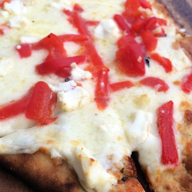 Goat Cheese Pepper Flat Bread