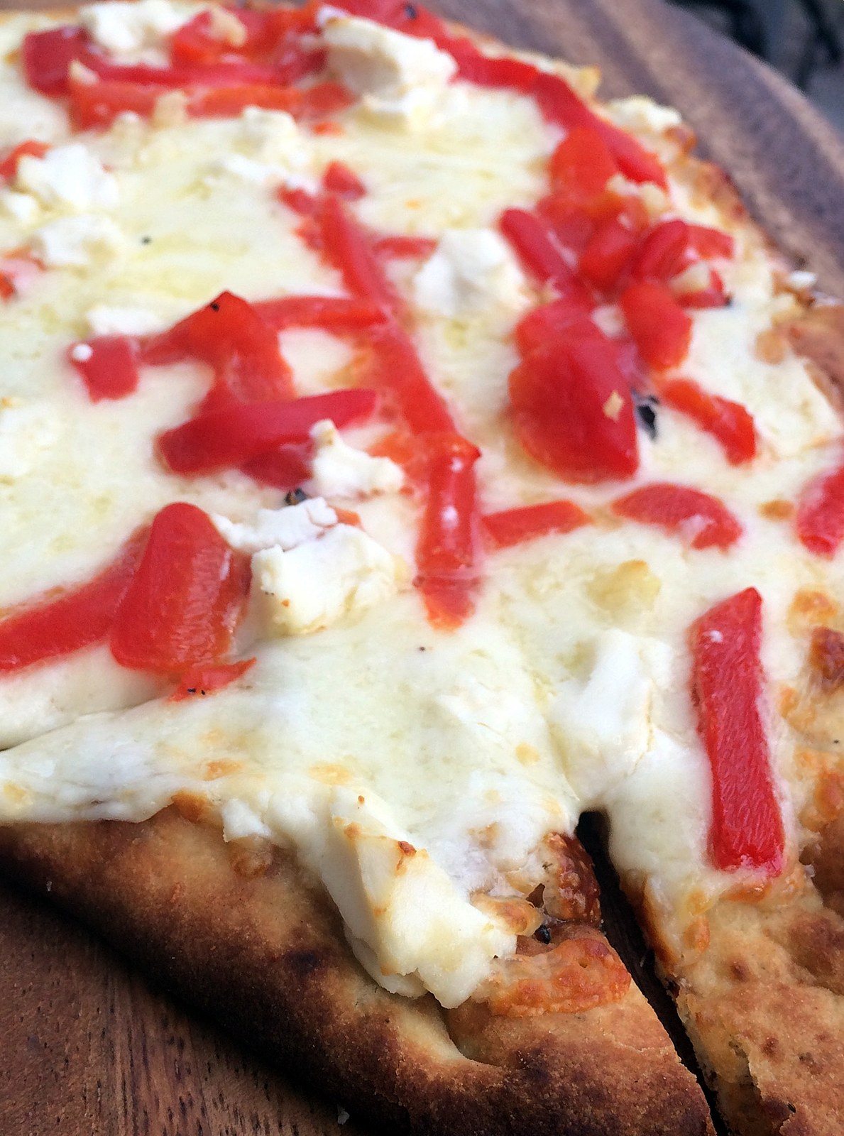 Goat Cheese Pepper Flat Bread