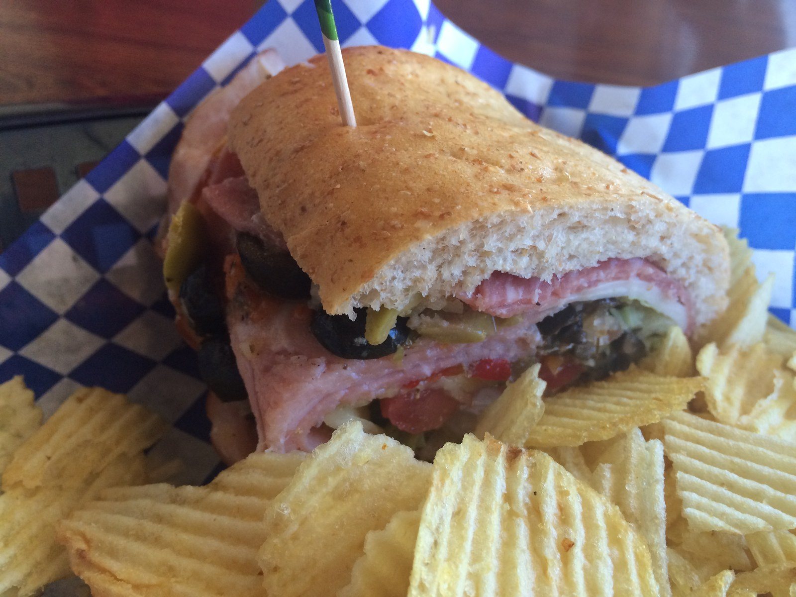 Muffuletta: Ham Salami, Provolone, Olive Mix