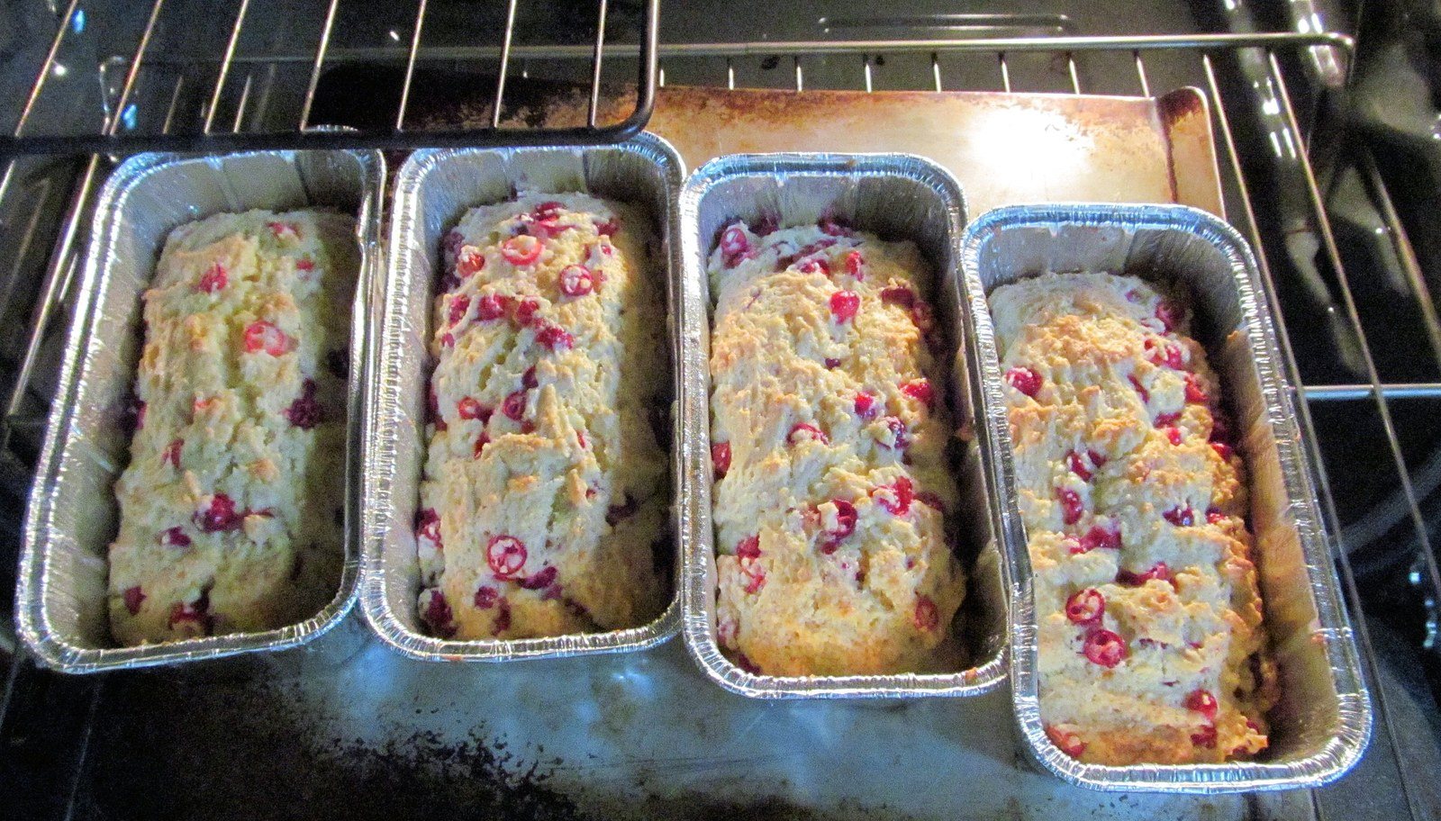 Fresh Cranberry Orange Loaves