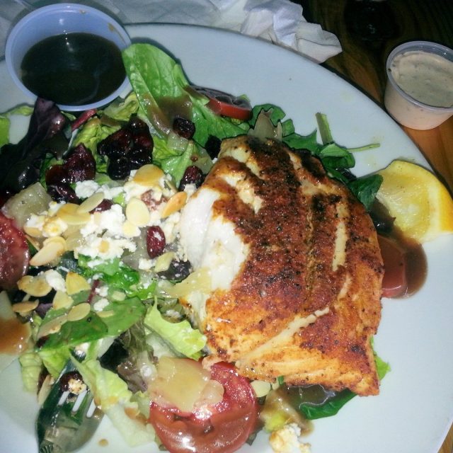Crusted Grouper Salad Plate