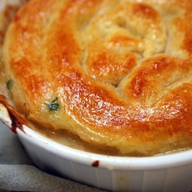 Curried Lime Kaffir Chicken Pot Pie