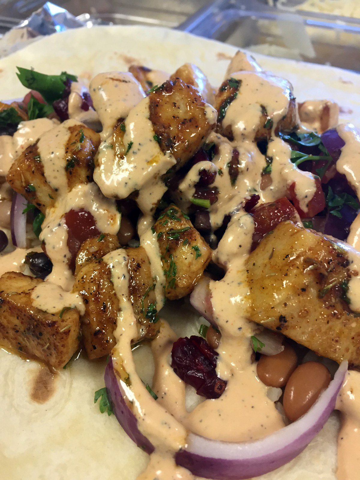 Blackened Mahi Burrito