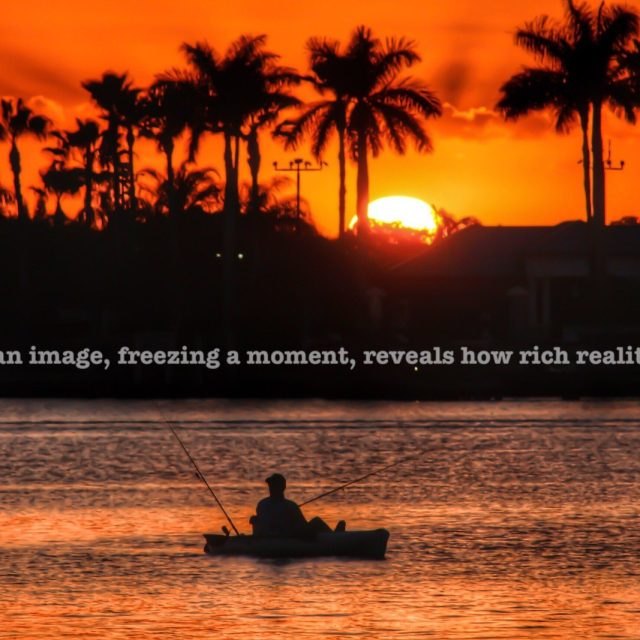 Fishing On A Beautiful Sunset