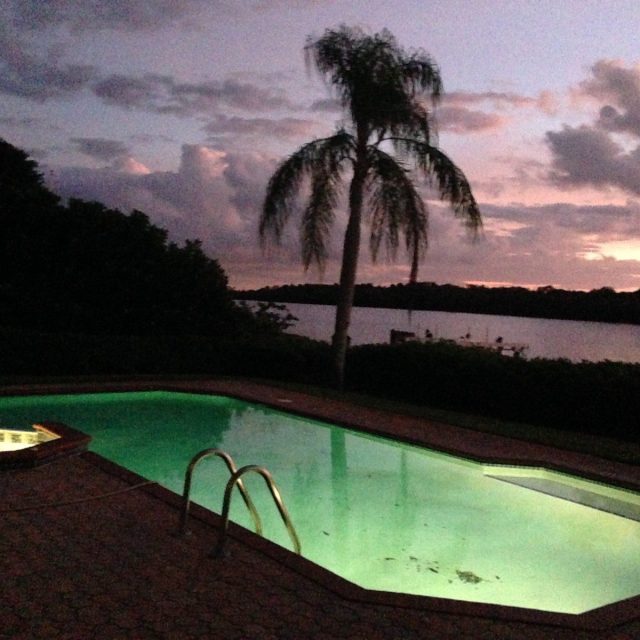 Pool On The River At Night