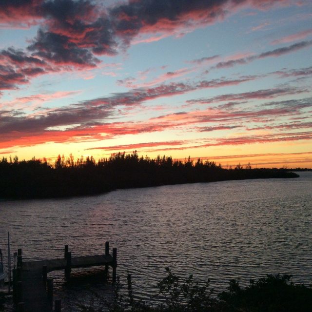 Sunset Over The Intracoastal On Orchid Island