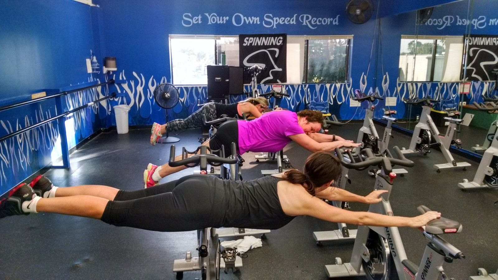 Sunday Morning Spin And Plank