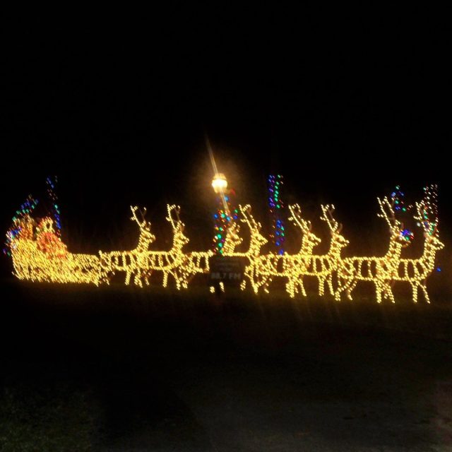 Lights At Christmas On Route 60