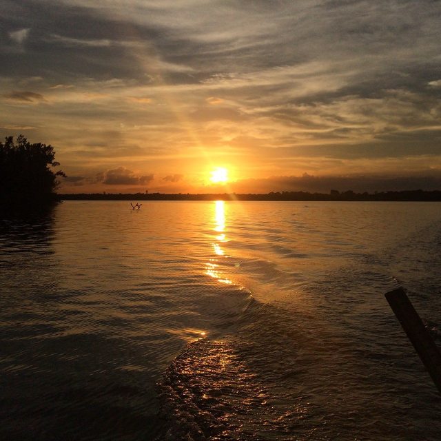 Sunset On The Lagoon