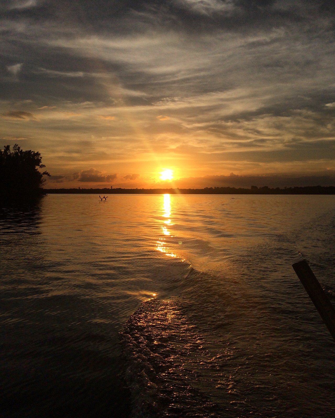 Sunset On The Lagoon