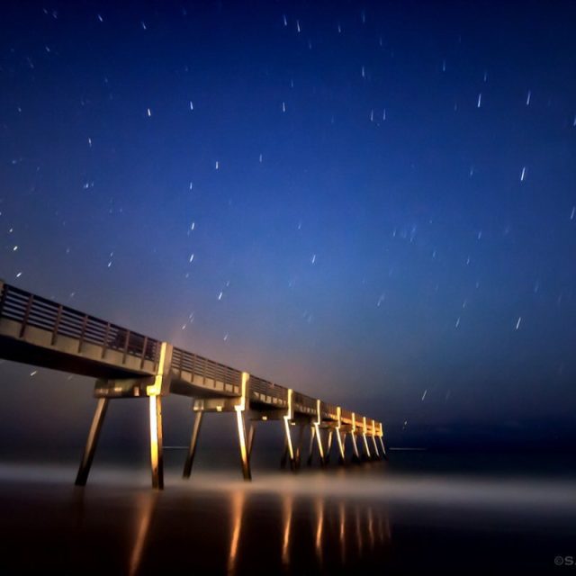 Starry Night At Vero Pier