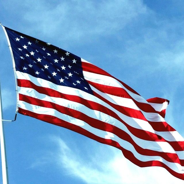 Flag At Veteran's Memorial Park