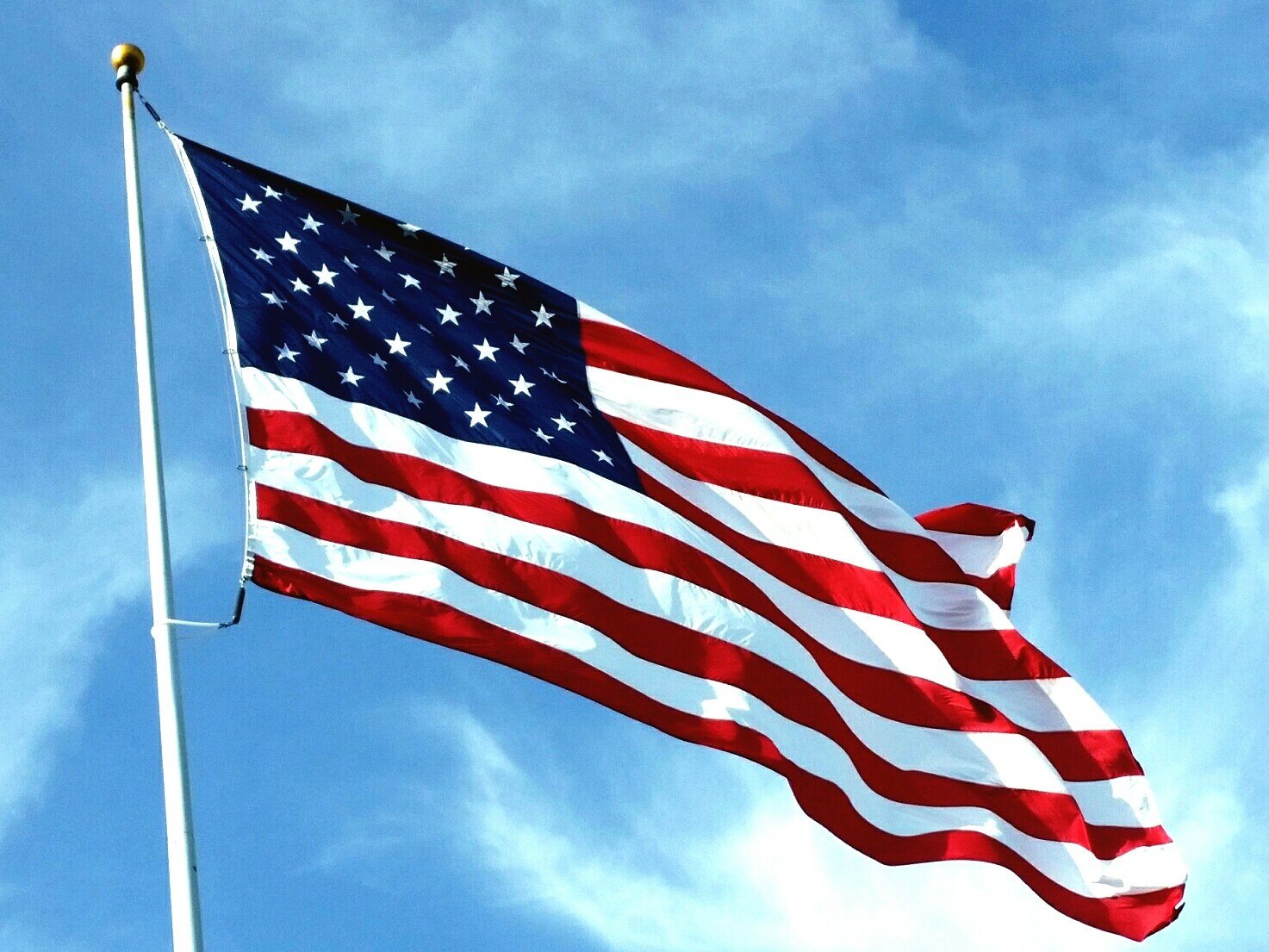 Flag At Veteran's Memorial Park