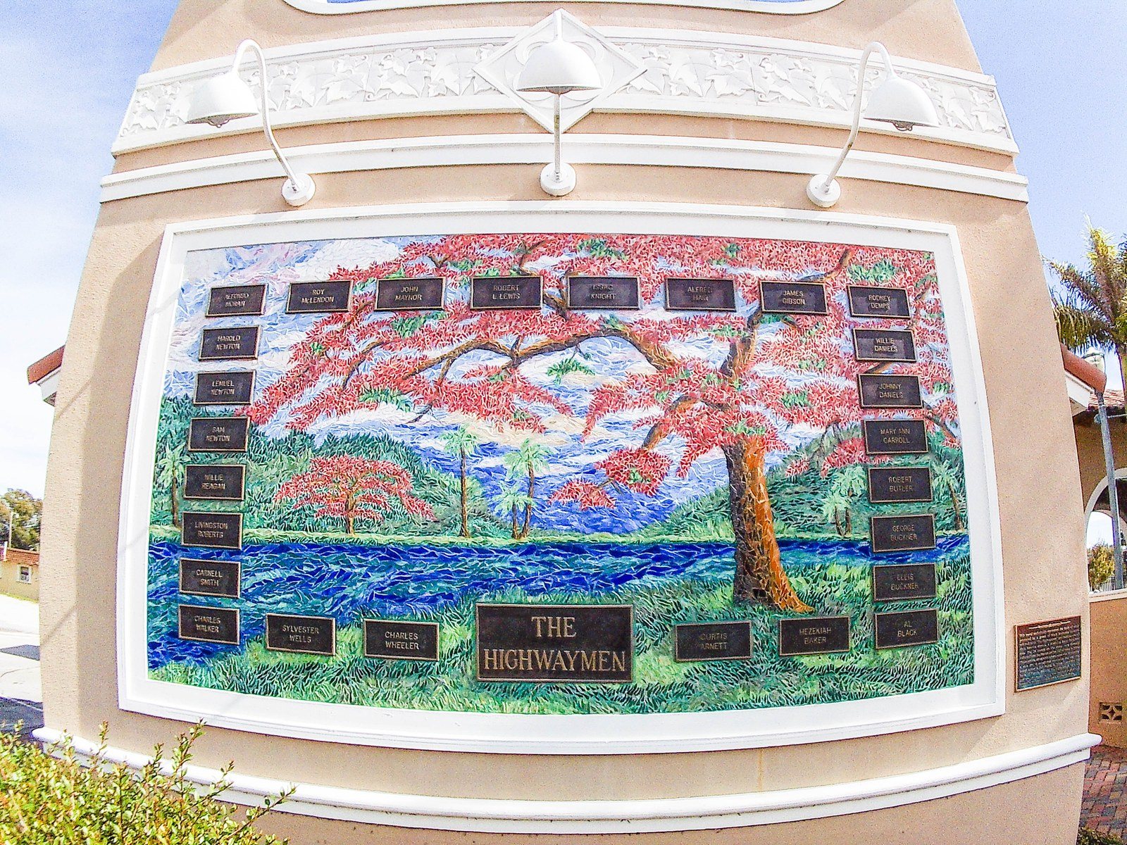 Highwaymen Memorial Plaque At Ave D And 8th Street In Fort Pierce.